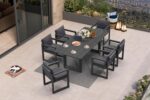 PURPLE LEAF Outdoor Dining Set for 6 Aluminum Luxury Patio Furniture Table and C... - Image 3