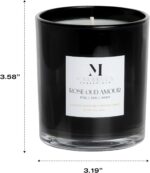 Rose Oud Amour Luxury Scented Candle for Women & Men | 8.5 oz Hand-Poured Coconu... - Image 5