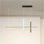 Modern LED Pendant Lights for Living Dining Room Hotel Bedroom Chandelier Strip ... - Image 5