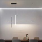 Modern LED Pendant Lights for Living Dining Room Hotel Bedroom Chandelier Strip ... - Image 6