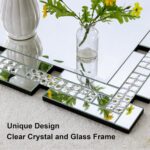 Chende Crystal Decorative Wall Mirror for Living Room, 36 X 24 Inches Large Mirr... - Image 3