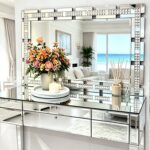 Chende Crystal Decorative Wall Mirror for Living Room, 36 X 24 Inches Large Mirr... - Image 5
