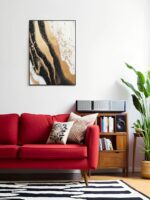Wall Art Modern Luxury Style, Black And Gold Canvas Wall Decor Prints, Abstract ... - Image 3