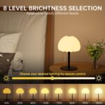 Touch Bedside Table lamp, RGB Mode Dimmable Small Lamp for Bedroom, Pull Chain T... - Image 3