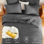 Queen Comforter Set - 7 Pieces Bed in a Bag Queen Size, Luxury Comforter Set wit... - Image 3