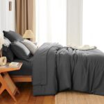 Queen Comforter Set - 7 Pieces Bed in a Bag Queen Size, Luxury Comforter Set wit... - Image 5