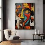 1PC Stunning Oversized Abstract African Art Print Canvas Wall Decor for Home Spa... - Image 5