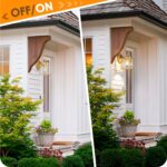 MATAMEYE Outdoor Wall Lantern, Exterior Waterproof Wall Sconce Light Fixtures, G... - Image 8