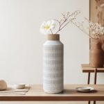 Rustic Large Ceramic Vase for Living Room Bedroom 15.75'' Farmhouse Flower Vase ... - Image 4