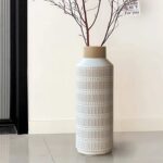 Rustic Large Ceramic Vase for Living Room Bedroom 15.75'' Farmhouse Flower Vase ... - Image 8