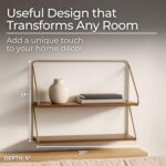 Decorative Two-Tier Wall Mounted Shelf for Home Decor - Modern Hanging Storage O... - Image 3
