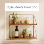 Decorative Two-Tier Wall Mounted Shelf for Home Decor - Modern Hanging Storage O... - Image 4