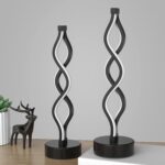 NUÜR Bedside Lamps Set of 2, Black Lamps for Living Room, Dimmable LED Nightstan... - Image 3