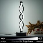 NUÜR Bedside Lamps Set of 2, Black Lamps for Living Room, Dimmable LED Nightstan... - Image 8