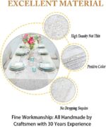 ShinyBeauty Wedding Decor Sequin Elegant Tassel Table Runner Silver-12x72-Inch-P... - Image 3