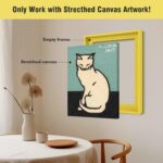 Floater Frame for 8x10 Canvas Paintings, 2 Pack Complete Floating Frames with 0.... - Image 4