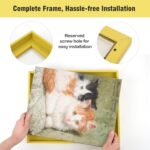 Floater Frame for 8x10 Canvas Paintings, 2 Pack Complete Floating Frames with 0.... - Image 6