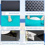 Shintenchi 7 Pieces Outdoor Patio Sectional Sofa Couch,PE Wicker Furniture Conve... - Image 8