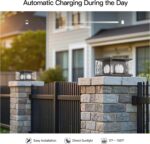 MVBT Glass Solar Post Lights, 7.9" Outdoor Column Lights, Modern Pillar Light Wa... - Image 6
