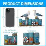 Resin Birds Statues -Welcome Sign, Seagull Nautical Decor,Indoor or Outdoor Deco... - Image 3