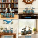 Resin Birds Statues -Welcome Sign, Seagull Nautical Decor,Indoor or Outdoor Deco... - Image 5