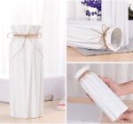 White Ceramic Vase-Flower Vase Dried Flower Vase for Modern Home Decor, Fit for ... - Image 3