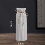 White Ceramic Vase-Flower Vase Dried Flower Vase for Modern Home Decor, Fit for ... - Image 5
