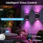 wowlite Up and Down Lights Outdoor Wall Sconce, 1200LM LED Outdoor Light Fixture... - Image 9
