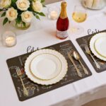 60PCS Elegant Ivory Scalloped Disposable Plastic Plates with Gold Rim, 30 Dinner... - Image 7