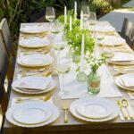 60PCS Elegant Ivory Scalloped Disposable Plastic Plates with Gold Rim, 30 Dinner... - Image 9