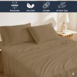 Cottington Lane 4 Piece Eastern King Size Sheet Set 76 x 80, Luxury Hotel Qualit... - Image 4
