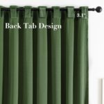 Nemia Olive Green Velvet Curtains Thermal Insulated Blackout Curtain for Bedroom... - Image 9