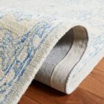 SAFAVIEH Micro-Loop Collection 7' Round BlueBeige MLP535M Handmade Premium Wool ... - Image 5