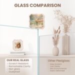 8x8 Enamel Picture Frame with HD-Tempered Glass, Display 6x6 Photo with Mat, Orn... - Image 6