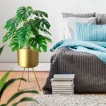 Mid-Century Metal Flowerpot with Stands, Gold Stylish Modern Floor-Standing Flow... - Image 6
