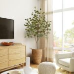 Warmplants Artificial Eucalyptus Tree, 6ft Tall Fake Eucalyptus Plant with Baske... - Image 6