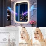 LUVODI Rectangle LED Bathroom Mirror: Smart Bluetooth Vanity Mirror Front-Lit De... - Image 8