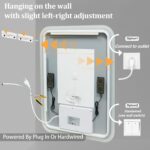 LUVODI Rectangle LED Bathroom Mirror: Smart Bluetooth Vanity Mirror Front-Lit De... - Image 10