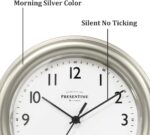 Presentime & Co. 8.5" Modern Farmhouse Essential Wall Clock, Silent Non Ticking,... - Image 3
