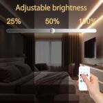 AXMOTUT COB LED Strip Lights with Remote, 24V 9.84ft Warm White Dimmable LED Lig... - Image 4