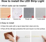 AXMOTUT COB LED Strip Lights with Remote, 24V 9.84ft Warm White Dimmable LED Lig... - Image 6