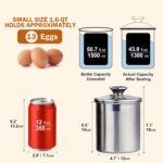 Cooks Standard Stainless Steel Food Jar Storage Canister Set Large 4-Piece, 1.6q... - Image 3