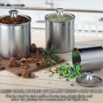 Cooks Standard Stainless Steel Food Jar Storage Canister Set Large 4-Piece, 1.6q... - Image 6