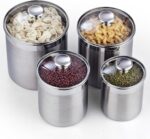 Cooks Standard Stainless Steel Food Jar Storage Canister Set Large 4-Piece, 1.6q... - Image 10