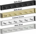 6-Hook Designer Wardrobe Reversible 13.75" Length Closet Belt Rack with 12" Retr... - Image 3
