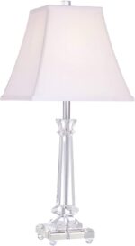 Vienna Full Spectrum Traditional Glam Luxury Table Lamp 25" High Clear Slim Prof... - Image 3
