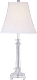 Vienna Full Spectrum Traditional Glam Luxury Table Lamp 25" High Clear Slim Prof... - Image 6