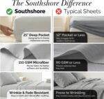 Southshore Fine Living, Inc. 21 Inch Extra Deep Pocket King Sheet Set, 6 Piece K... - Image 6