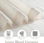 RYB HOME Sheer Curtains 108 inches Long Linen Blend Vertical Extra Long High Cei... - Image 5