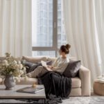 RYB HOME Sheer Curtains 108 inches Long Linen Blend Vertical Extra Long High Cei... - Image 6